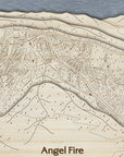 Angel Fire NM Ski - Laser-engraved ski map