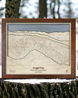 Angel Fire New Mexico, Ski Area Map, 3D Wood Map