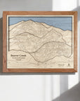 Beaver Creek CO Wood Ski Map, Skiing Wall Art