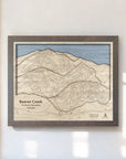 Beaver Creek Map, 3D Wood Ski Resort Map, Mountain Wall Art