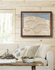 Beaver Creek Map, Wooden Ski map, Authentic Wood Ski Map by Torched Peaks