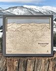 Unique Gifts or Skiers: Breckenridge 3D Layered Wall Map