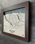 Bretton Woods NH Ski Trail Map | 3D Laser Carved Ski Slope Mountain Art