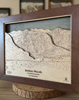 Bretton Woods NH Ski Trail Map | 3D Laser Carved Ski Slope Mountain Art