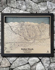 Bretton Woods NH Ski Trail Map | 3D Laser Carved Ski Slope Mountain Art