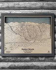 Bretton Woods NH Ski Trail Map | 3D Laser Carved Ski Slope Mountain Art
