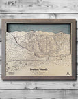 Bretton Woods NH Ski Trail Map | 3D Laser Carved Ski Slope Mountain Art