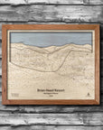 Brian Head UT Ski Trail Map | 3D Wood Mountain Map
