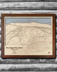 Brundage Mountain, ID Wood Ski Trail Map | 3D Wood Ski Slope Mountain Art