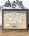 Camelback 3D Laser-engraved map by Torched Peaks - Slopes Mountain Art