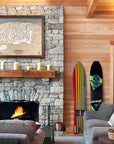 Unique gift for snowboarders - Camelback Ski Trail Map