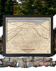 Copper Mountain 3D Wood Map, Oversized Wall Art