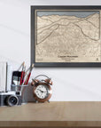 Copper Mountain Colorado Ski Resort Map | 3D Wood Mountain Art, Office Decor