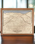 Gifts for snowboarders: Copper Mountain Ski Resort, Wooden Map