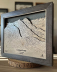 Crested Butte Ski Trail Map | 3D Layered Mountain Art