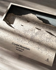 Crystal Mountain WA Ski Trail Map | 3D Wood Mountain Art, Gifts for Skiers