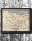 Diamond Peak NV Ski Trail Map, Skiing Poster, Cabin Decor