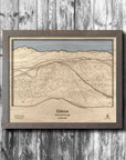Eldora Mountain Wooden Ski Trail Map Art, Ski Resort Art