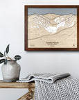 Granby Ranch Colorado Ski Resort Map, Ski Slope Mountain Art