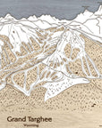 Grand Targhee Ski Trail Map | Ski Slope Mountain Art