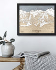 Grand Targhee Ski Trail Map | Ski Slope Mountain Art