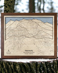 Heavenly Mountain Lake Tahoe Map, Slopes Mountain Art, Lake Tahoe Art