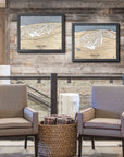 Holiday Valley NY Ski Trail Map, Skiing Poster, Ski Wall Art
