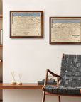 Jackson Hole Wall Art, Framed Ski Resort Map