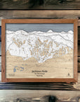 Best gifts for skiers: Jackson Hole Wood Trail Map