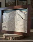 Jay Peak VT Ski Trail Map | 3D Wooden Layered Map