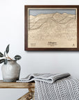 Killington VT Ski Trail Map | 3D Wood Ski Slope Art, Ski Cabin Decor