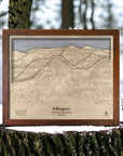 3D Wood Killington VT Ski Trail Map | Ski House Decor