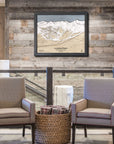 Loveland Colorado Wooden Ski Trail Map
