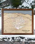 Skiing Decor: Mad River Glen Trail Map or your home or office.