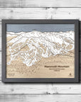 Mammoth Mountain Ski Resort Map, Framed Wall Art