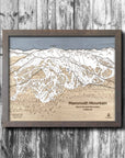 Mammoth Mountain Ski Resort Map, Skiing Art