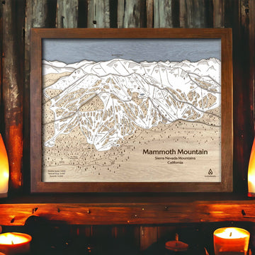 Mammoth Mountain Ski Resort Map, Gifts for Snowboarders