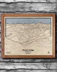 Mission Ridge Ski Trail Map | 3D Wood Layered Mountain Art, Gifts for Skiers