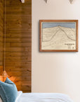 Mount Bohemia Ski Trail Map | 3D Wood Ski Resort Art, Cabin Decor