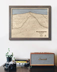 Mount Bohemia Ski Trail Map | 3D Wood Ski Resort Art, Skiing Decor