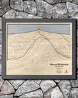 Mount Bohemia Ski Trail Map | 3D Wood Ski Resort Art