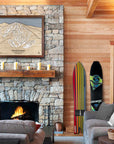 Mount Sunapee New Hampshire, Ski Resort Wall Map, Gift for Snowboarders
