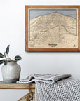 Northstar California Ski Trail Map | 3D Wood Mountain Decor, Skiing Sign, Cabin Decor, Northstar Bike Park, Lake Tahoe