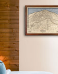Northstar California Ski Trail Map | 3D Wood Mountain Decor, Skiing Sign, Skiing Decor