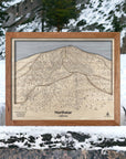 Ski Cabin Decor - Northstar Ski Trail Map