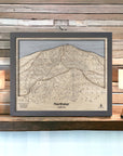 Framed Northstar Ski Resort Trail Map