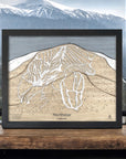 Northstar California Map, Wooden Ski Map, 3D Layered Wall Art, Skiing Gift, Designed by artist Shawn Orecchio