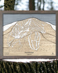 Northstar Wood Map, Laser-cut ski map, Unique Gifts for Skiers