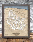 Pico Vermont Ski Resort Map Wall Art