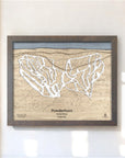 Powderhorn Colorado Ski Trail Map, Torched Peaks, Shawn Orecchio Map Artist